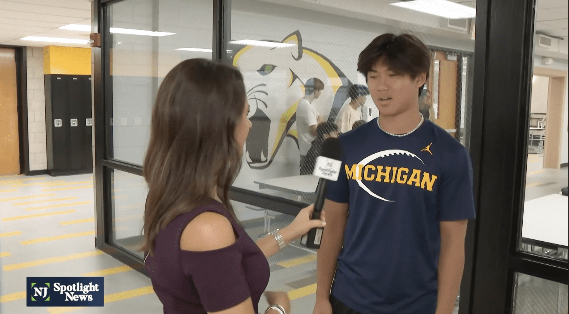 NJ Spotlight News interviews Junior at Cresskill Schools who returns to the high school for the first time. 